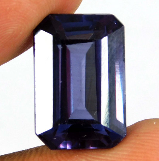 Certified 20.05 Ct Natural Color- Change Alexandrite Emerald Cut Loose Gemstone