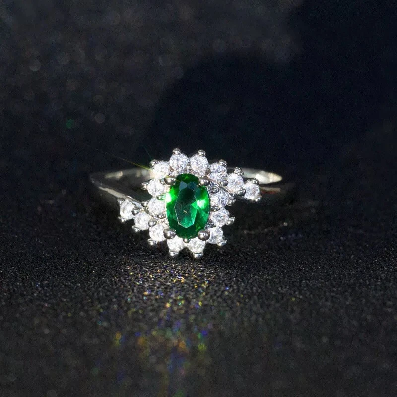 Gift New 925 Sterling Silver Irish Heart CZ Claddagh Promise Ring Christmas Gift