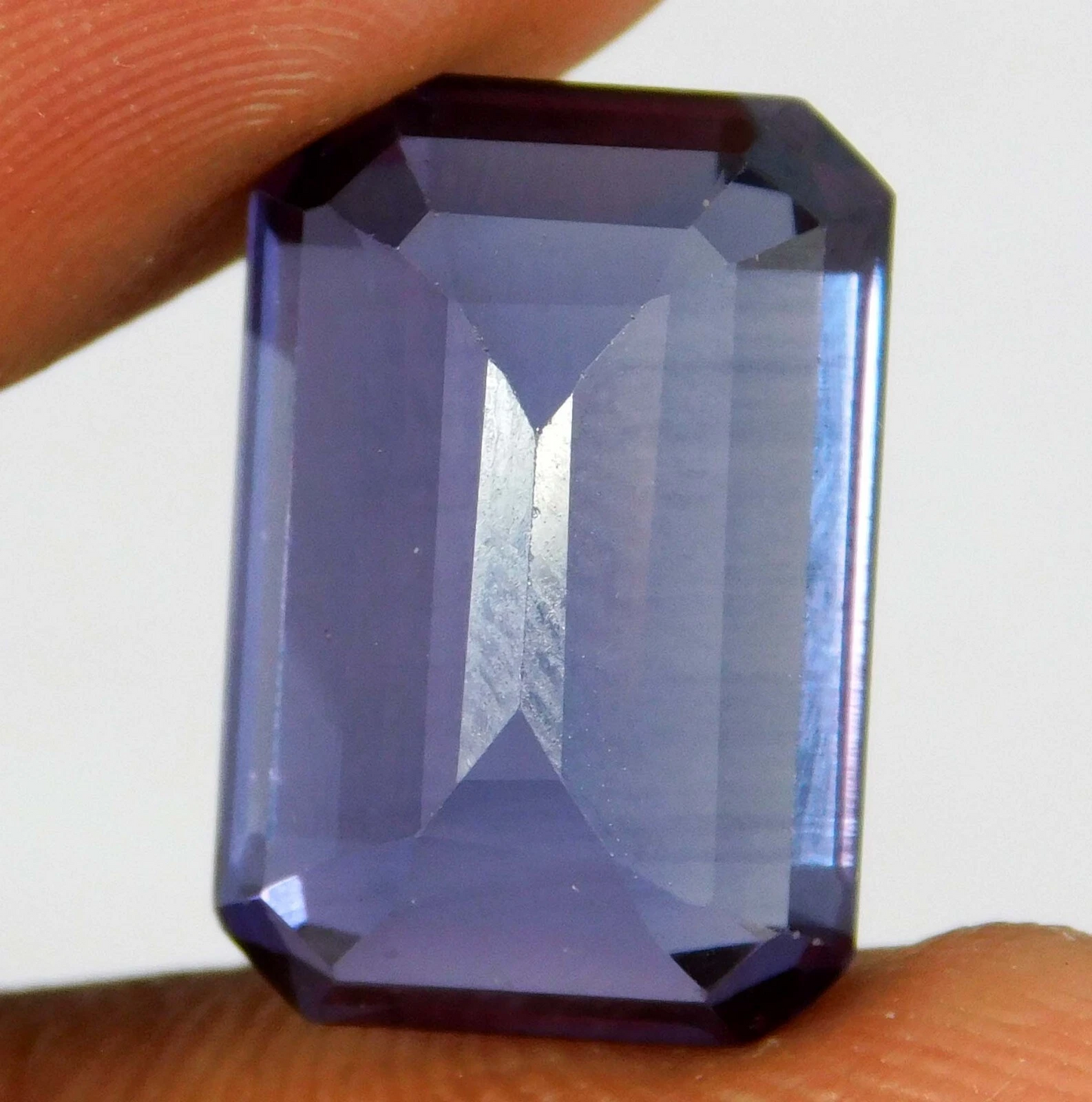 Certified 20.05 Ct Natural Color- Change Alexandrite Emerald Cut Loose Gemstone