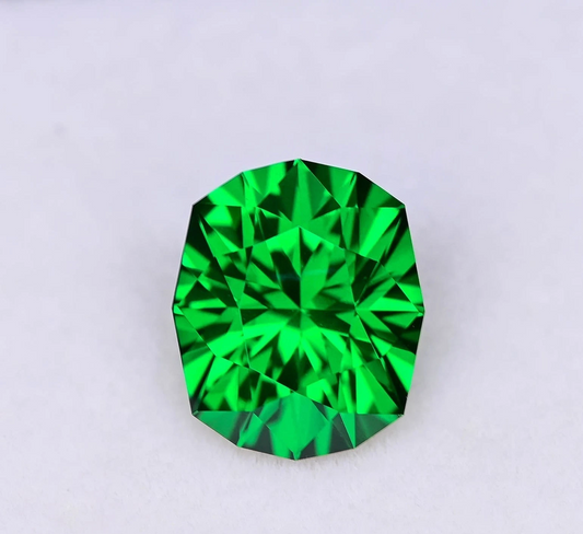 10 Ct Natural Colombian Green Emerald Fancy Cut GIE Certified Loose Gemstone