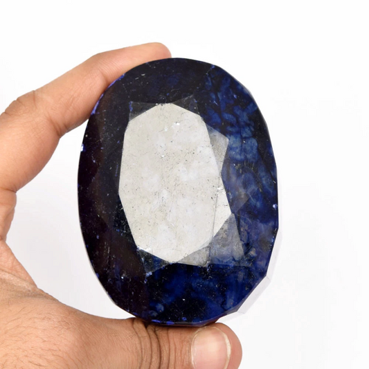 1400 Ct. Loose Natural Blue Sapphire, Oval Cut Certified Gemstone Collectible