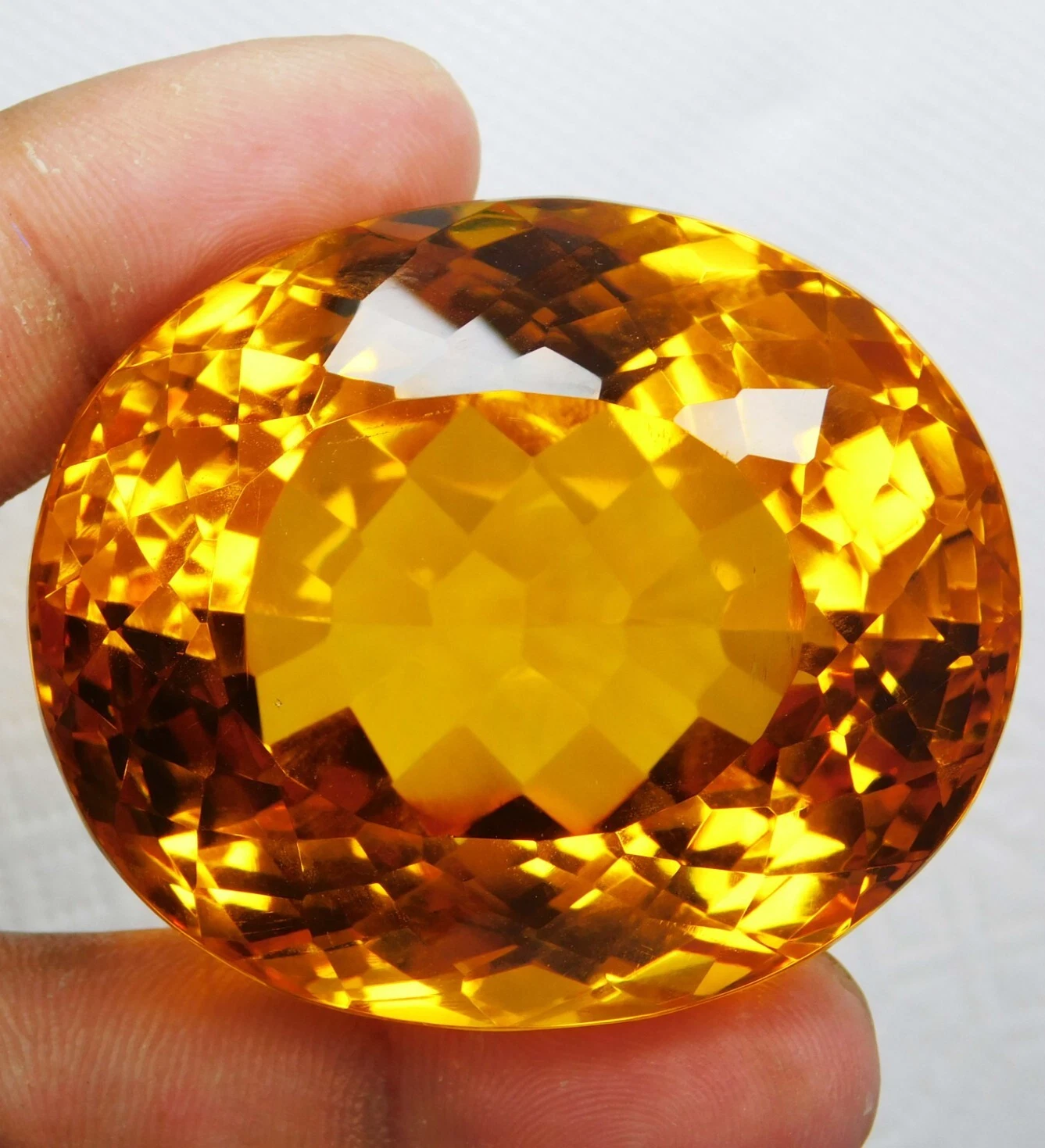 Huge 463.35 Ct Natural Yellow Topaz Oval Cut Certified Loose Gemstone Brazil