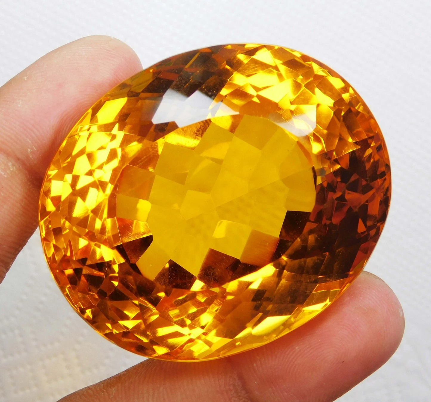 Huge 463.35 Ct Natural Yellow Topaz Oval Cut Certified Loose Gemstone Brazil