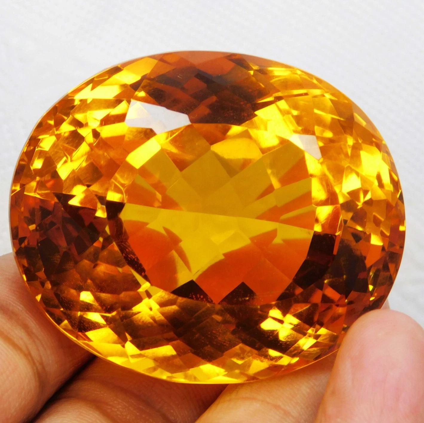 Huge 463.35 Ct Natural Yellow Topaz Oval Cut Certified Loose Gemstone Brazil