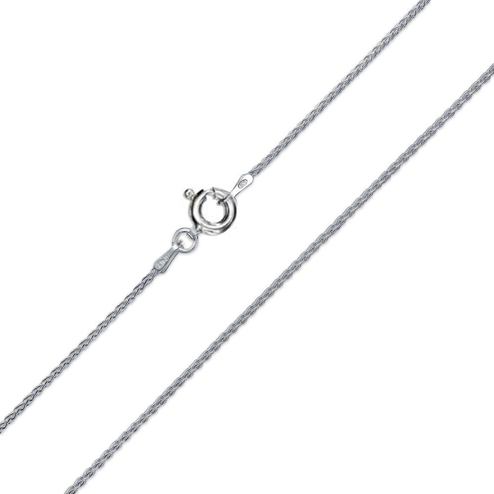 045-1.9MM Made In Italy .925 Solid Sterling Silver Wheat/Spiga Chain 7"-24" Long