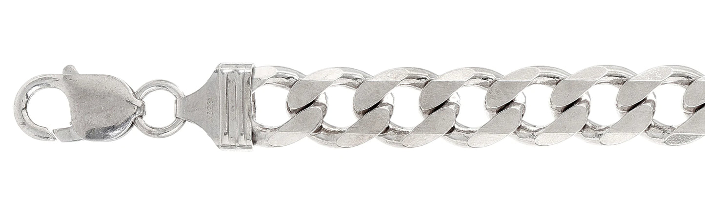 300-11.8MM Flat Curb Chain Made In Italy Available In 8"- 32" Inches