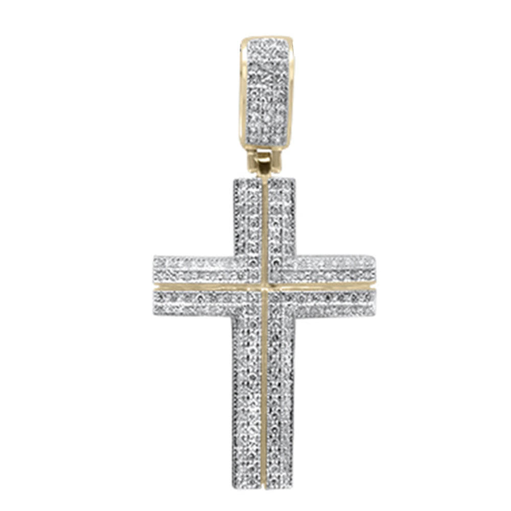 .42ct G SI 14K Yellow Gold Diamond Hip Hop Charm Pendant