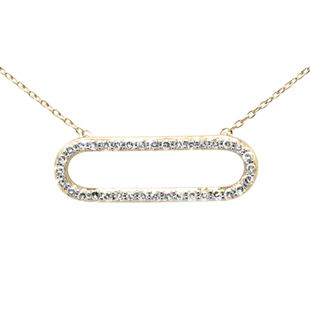 .24ct G SI 14K Yellow Gold Diamond Pendant Necklace