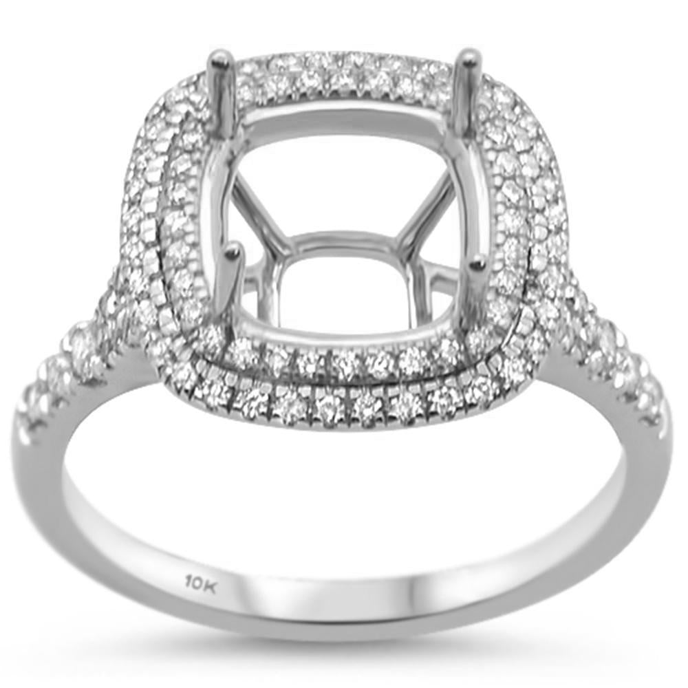 .40ct 10k White Gold Semi Mount Diamond Engagement Ring