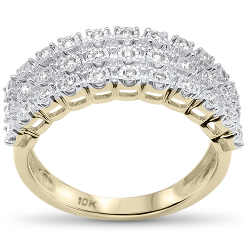 .24ct G SI 10K Yellow Gold Women's Diamond Band Size 7