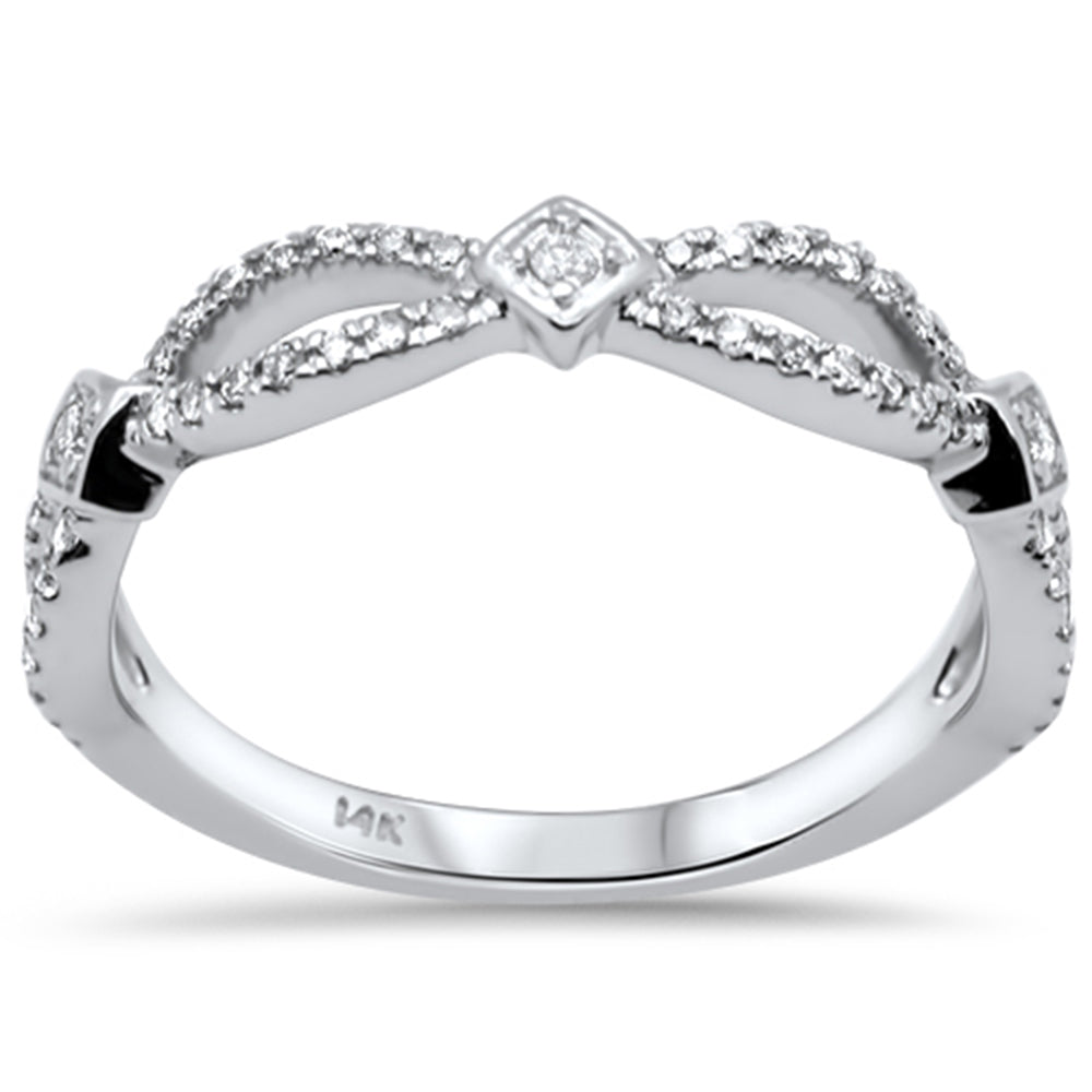 SPECIAL! .26ct G SI 14K White Gold Women's Ring Band Size 7