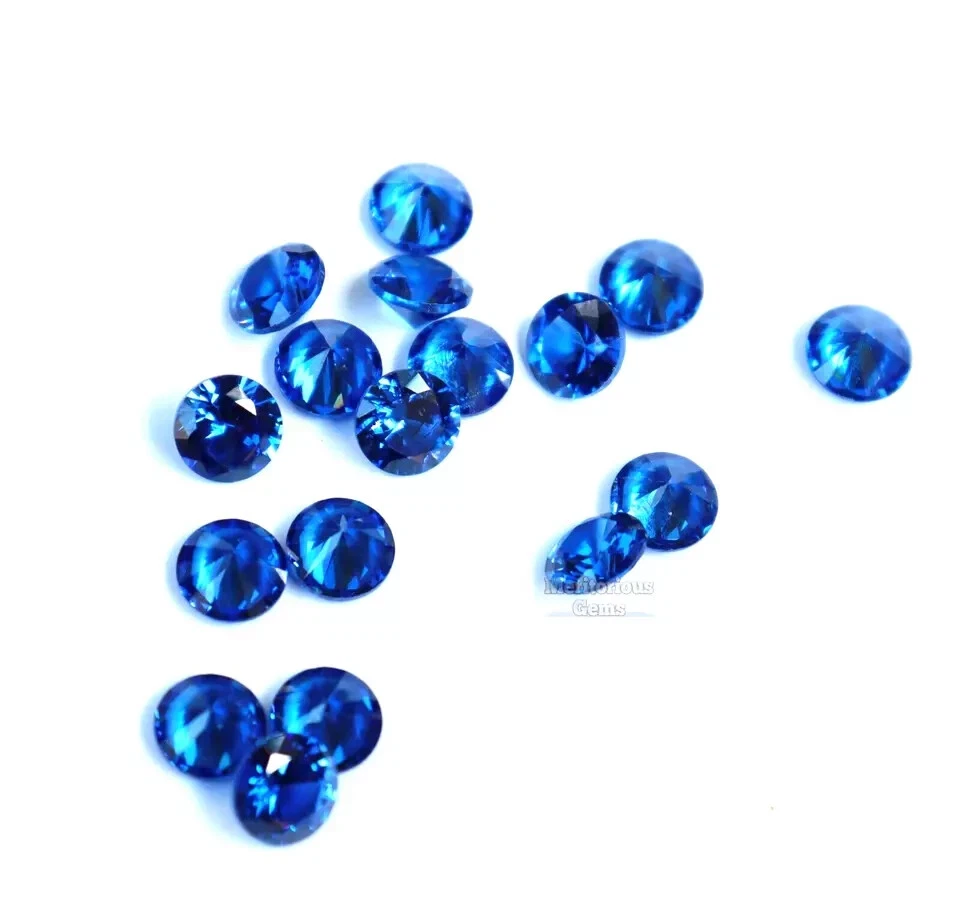 Certified Ceylon Natural Blue Sapphire Round Shape 6mm Loose Gemstone