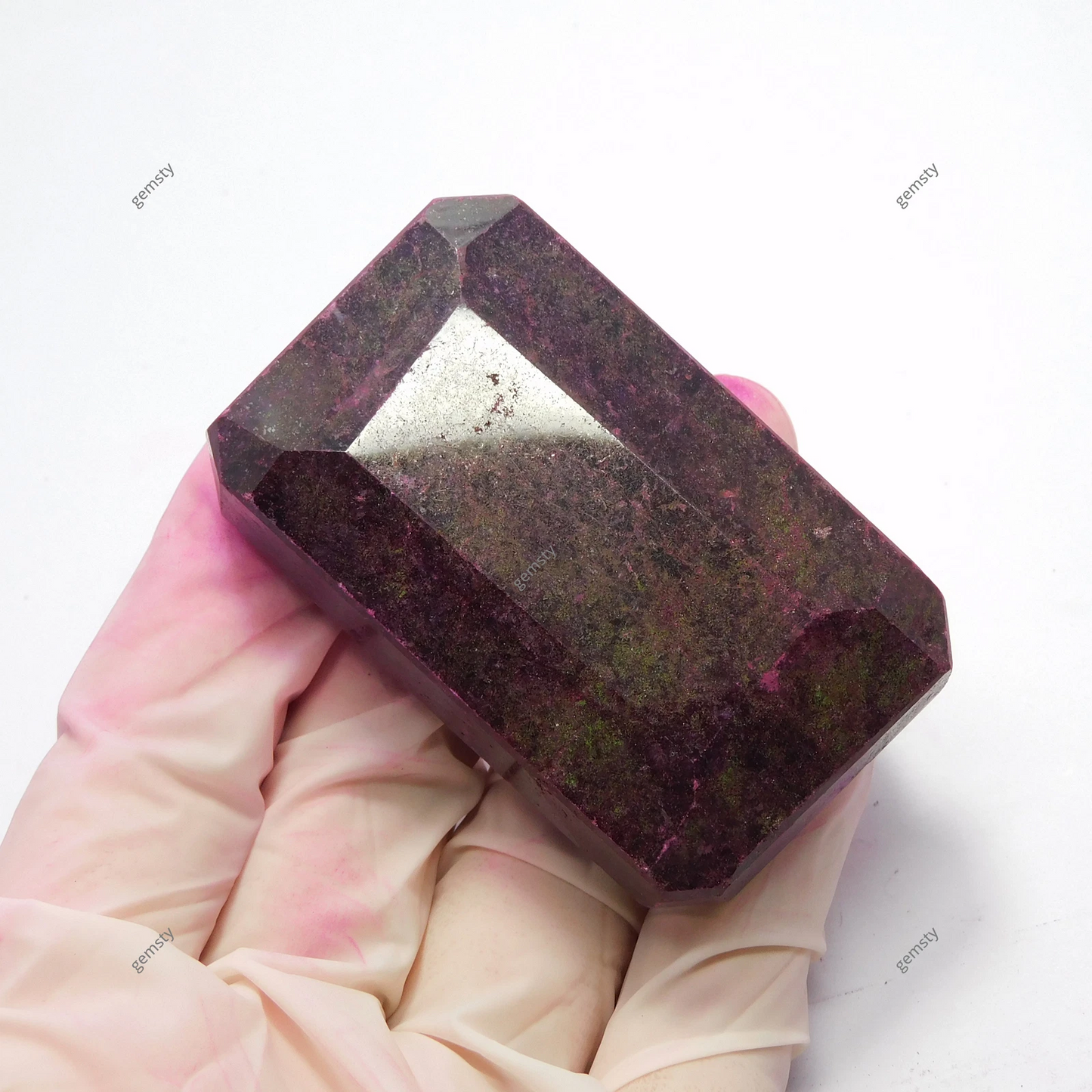 Emerald Cut 638.10 Carat Natural Red Ruby CERTIFIED Excellent Loose Gemstone