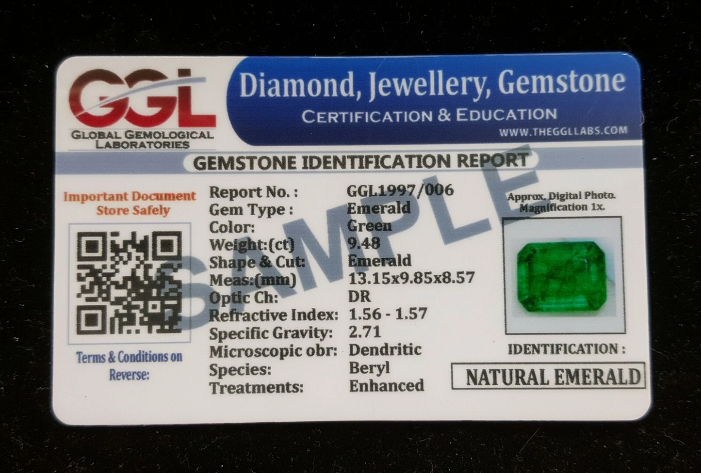 Loose Gemstone Natural Emerald 8-10 Ct 6 Pcs Lot Certified Colombian Emerald E76