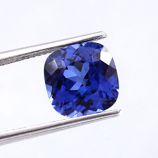 AAA 9x9 MM Natural Flawless Ceylon Blue Sapphire Loose Cushion Gemstone Cut