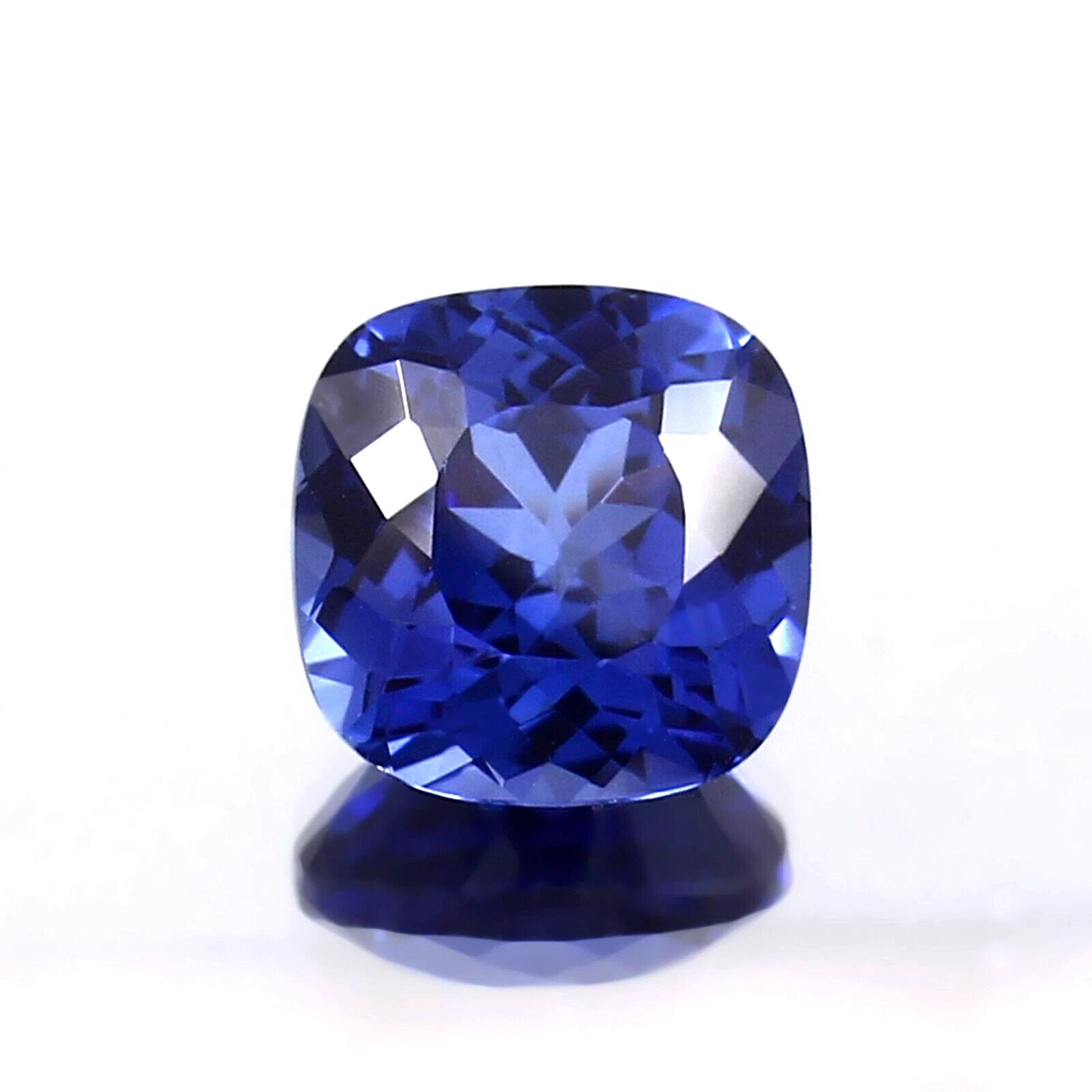 AAA 9x9 MM Natural Flawless Ceylon Blue Sapphire Loose Cushion Gemstone Cut