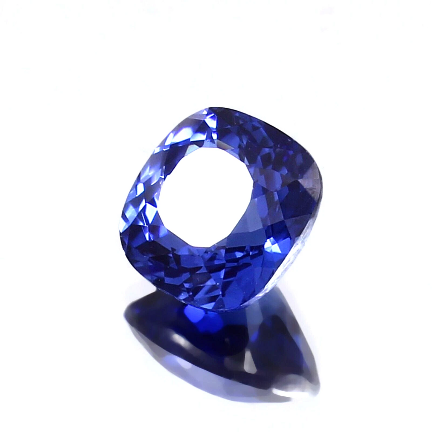 AAA 9x9 MM Natural Flawless Ceylon Blue Sapphire Loose Cushion Gemstone Cut