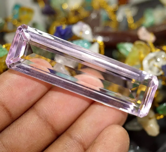 EGL Certified Natural Brazilian 94.35 Ct Pink Emerald Cut Topaz Loose Gemstone