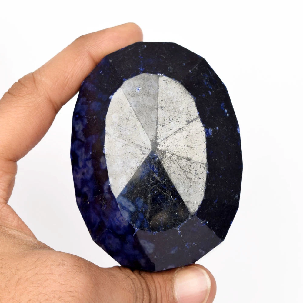 1400 Ct. Loose Natural Blue Sapphire, Oval Cut Certified Gemstone Collectible