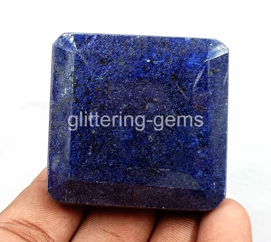 531 Ct Natural African Blue Sapphire Emerald Cut IGL Certified Loose Gemstone SC