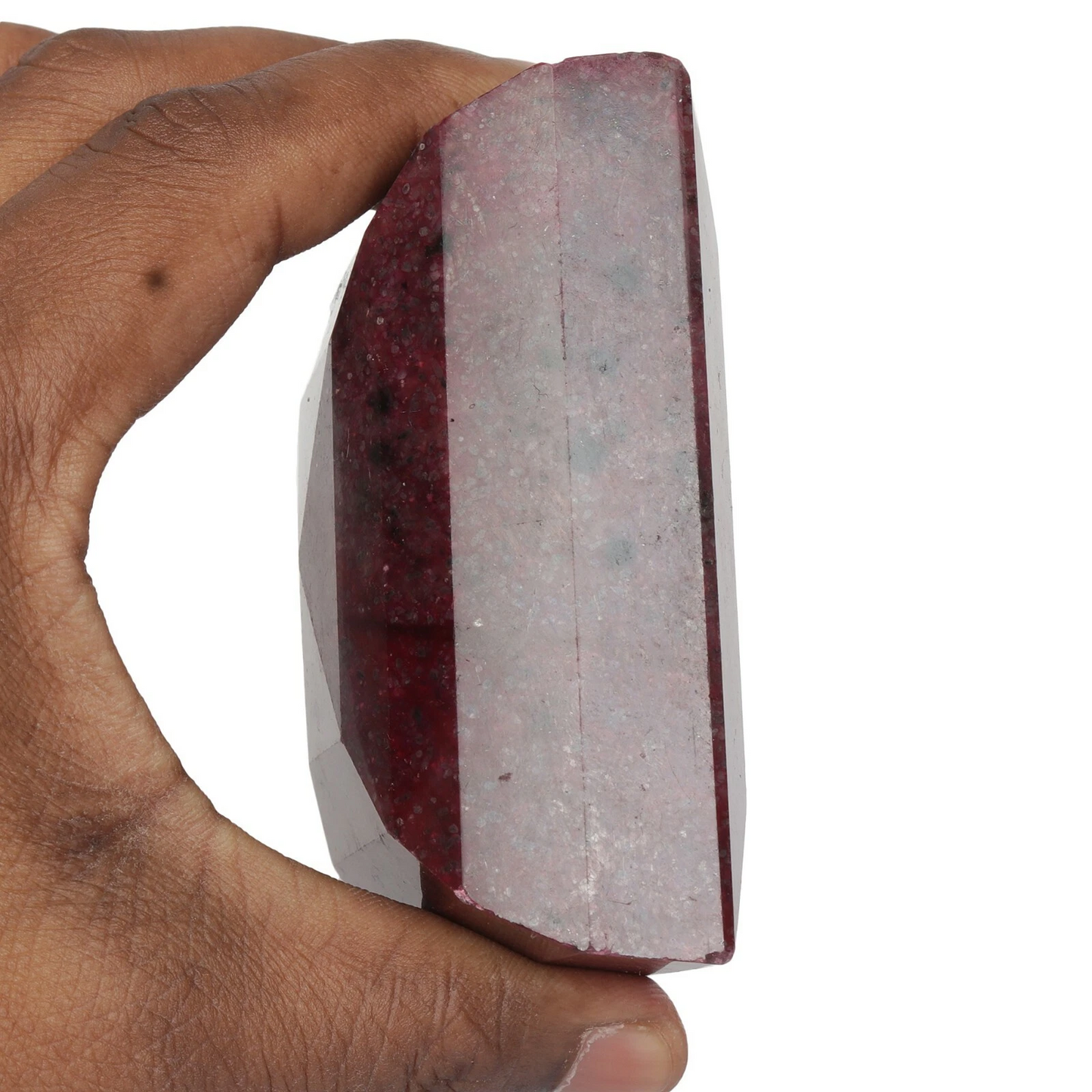 1800 Ct. Natural Big Size Red Ruby Emerald Cut Faceted Loose Gemstone FJ-970