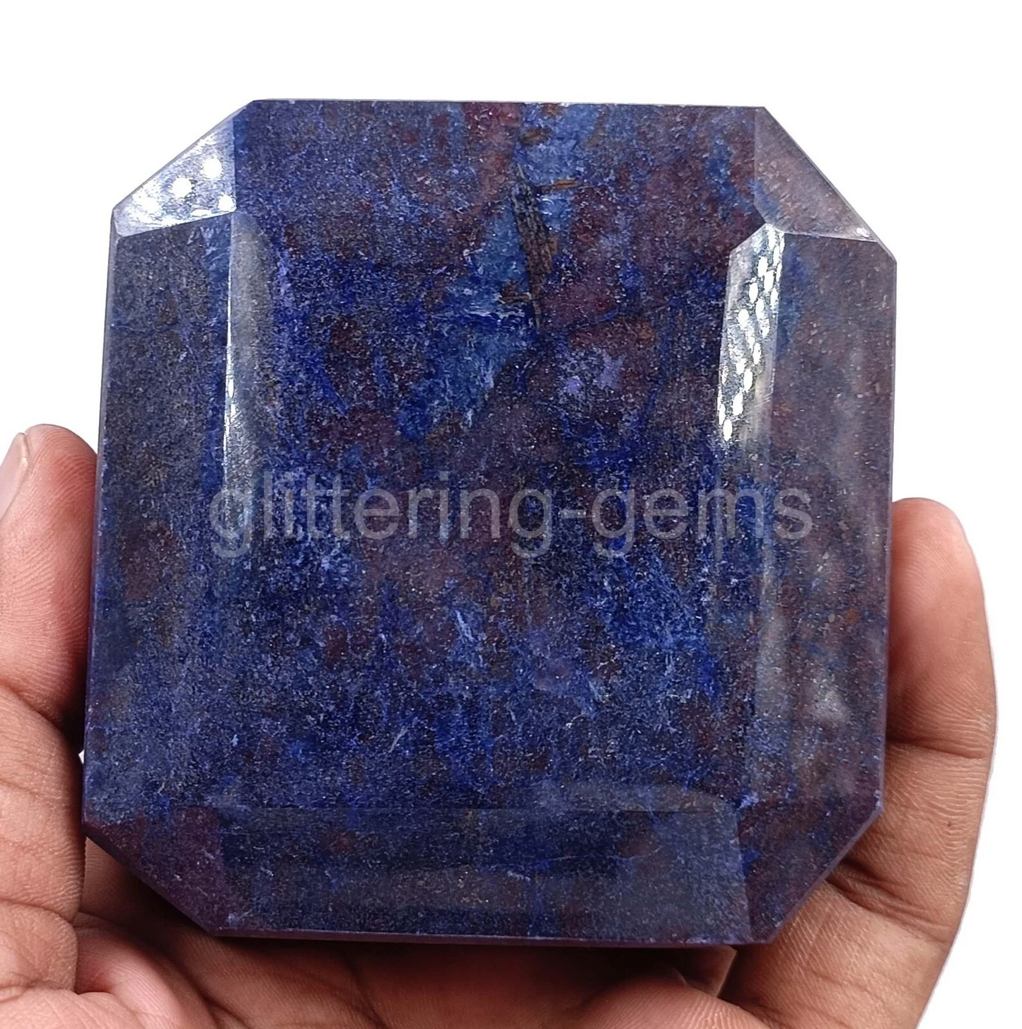 Natural BIG 3582.0 Ct African Blue Sapphire Emerald Cut IGL Loose Gemstone 5JSG