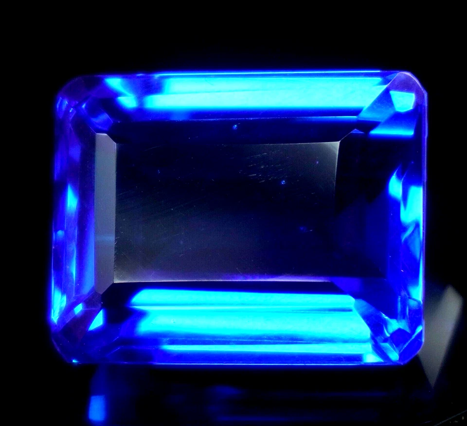 175 Ct Emerald Cut Natural EGL Certified Brazilian Blue Topaz Loose Gemstone