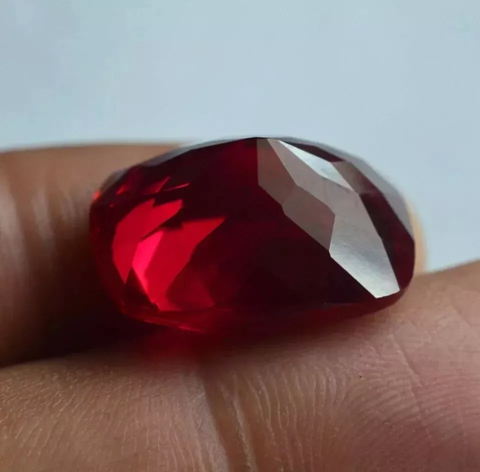 Flawless Natural Burmese Red Ruby Cushion Shape Loose 100 Ct Certified Gemstone