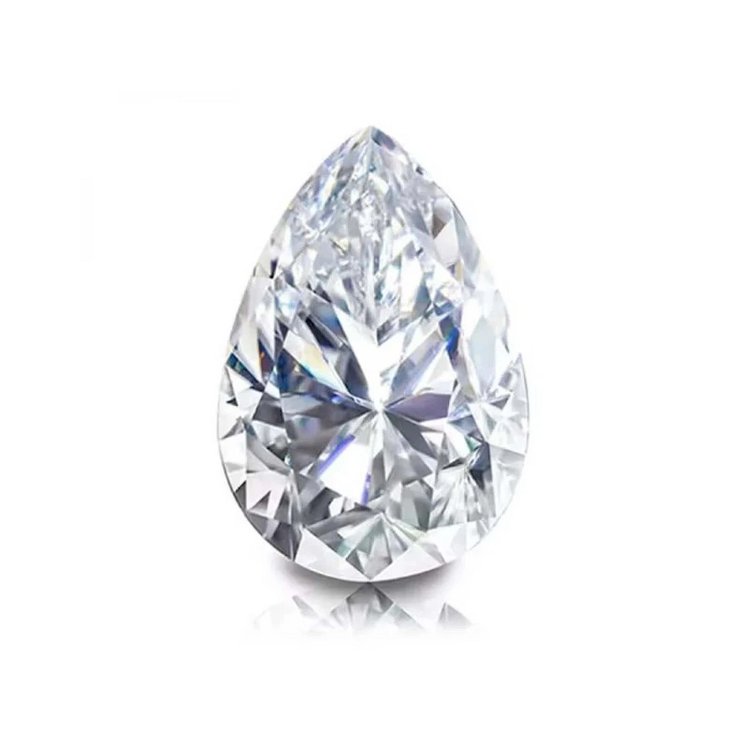 LAB-GROWN CVD DIAMOND PEAR SHAPE 3 CT D VVS1 CLARITY IGL CERTIFIED GEMSTONE 5AST