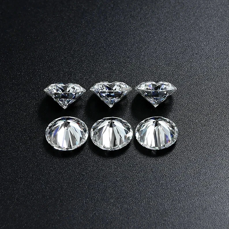 5 Ct Round Cut CVD Certified Lab Grown Diamond Natural D Color VVS1 Clarity