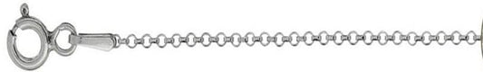 045-3.7MM Rolo Chain .925 Solid Sterling Silver Available In 7"- 24" Inches