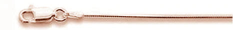Rose Gold Plated .80MM 020 8 Sides Snake Chain .925 Solid Sterling Silver Sizes 16-20"