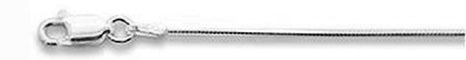 1.05MM 025 8 Sides Snake Chain .925 Solid Sterling Silver Size 18-20"
