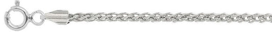 045-1.9MM Made In Italy .925 Solid Sterling Silver Wheat/Spiga Chain 7"-24" Long