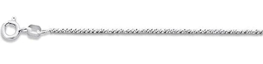 025 1.4MM CrissCross Chain .925 Solid Sterling Silver Available In 16-20"