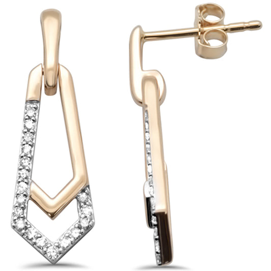 SPECIAL! .19ct G SI 14K Yellow Gold Diamond Ladies Drop Earrings