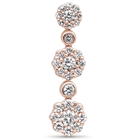 .39ct G SI 14K Rose Gold Diamond Fashion Pendant