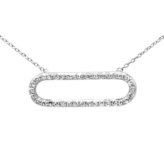.25ct G SI 14K White Gold Diamond Pendant Necklace