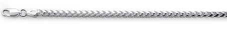 100-3MM Oval Franco .925 Sterling Silver Chain 20-28"