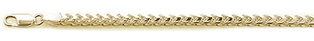 120-4MM Yellow Gold Plated Oval Franco .925 Sterling Silver Chain 20-28"