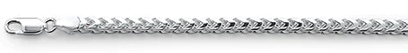 120-4MM Oval Franco .925 Sterling Silver Chain 20-28"
