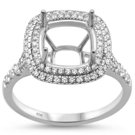 .40ct 10k White Gold Semi Mount Diamond Engagement Ring