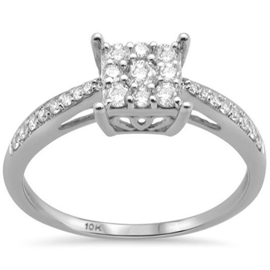 SPECIAL! .39ct G SI 10K White Gold Diamond Engagement Solitaire Ring Size 6.5