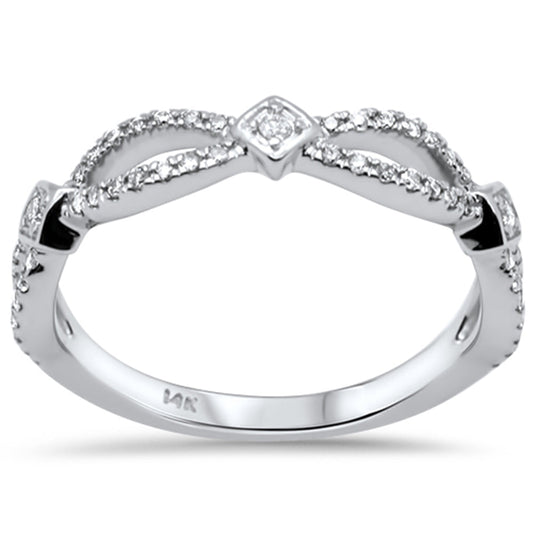 SPECIAL! .26ct G SI 14K White Gold Women's Ring Band Size 7