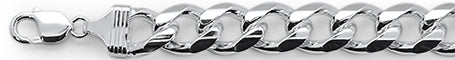400-15MM Miami Cuban Chain .925 Solid Sterling Silver Sizes 8-28"