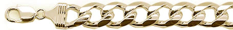 400-15MM Yellow Gold Plated Miami Cuban Chain .925 Solid Sterling Silver Sizes 8-28"