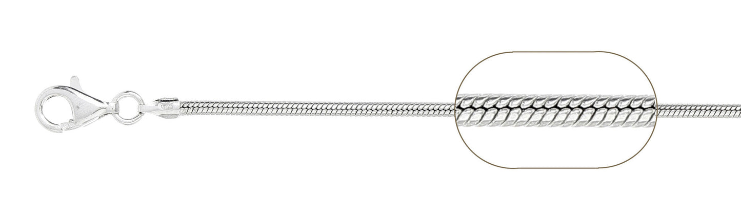 050-1.9MM Snake Chain .925 Solid Sterling Silver Sizes 7-30"