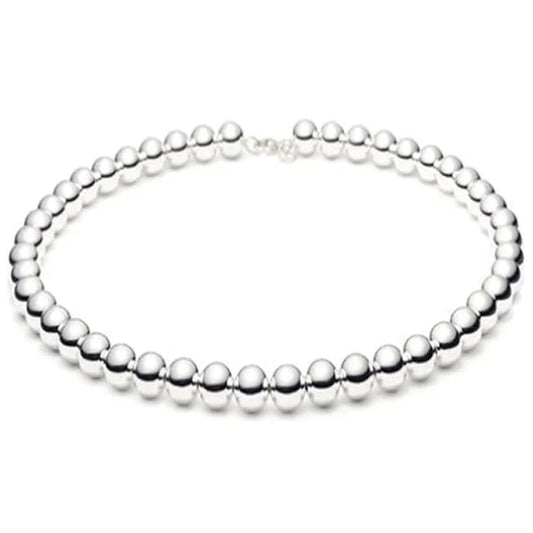 5MM Ball Bead Chain .925 Solid Sterling Silver Sizes 7-8" And 16-20"