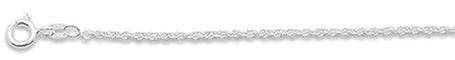030-1.4MM Loose Rope Chain .925 Solid Sterling Silver Available In 16-24"