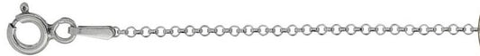030-2.06MM Rolo Chain .925 Solid Sterling Silver Available In 16"- 24" Inches